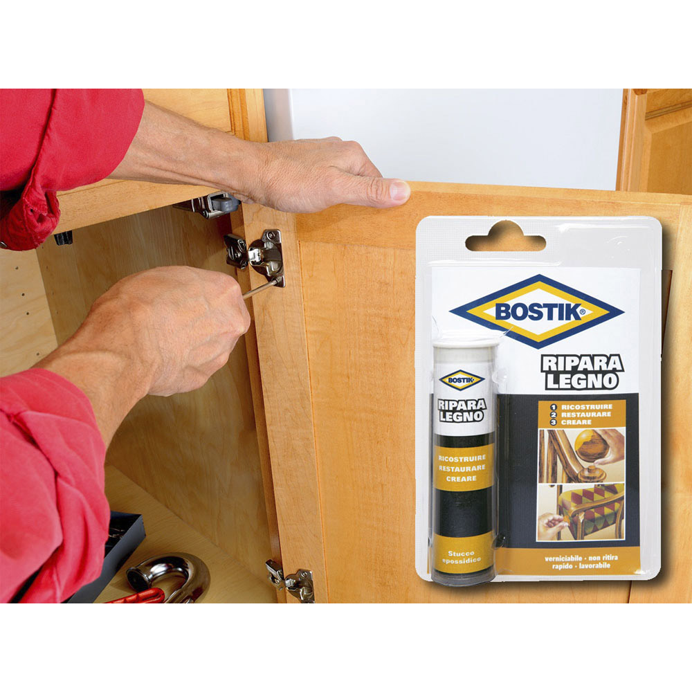 Stucco Epossidico Ripara Legno 56 gr BOSTIK - Ricostruisce e Ripara